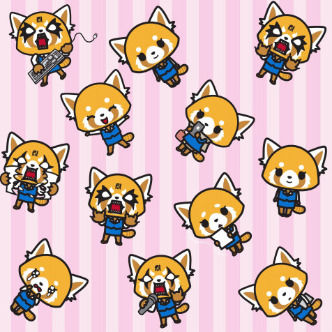 Aggretsuko Phone Background 2500x2500px