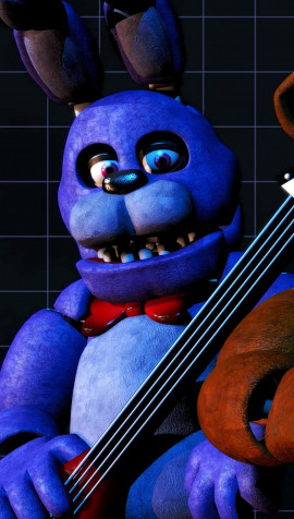 Nightmare Bonnie Phone Background Image 1089x1920px