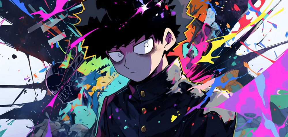 Mob Psycho Laptop Wallpaper 2265x1080px