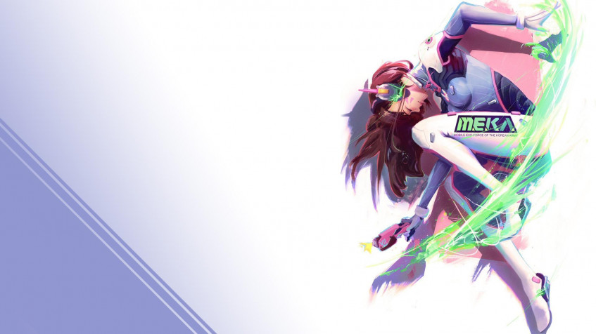 Dva Overwatch Full HD 1080p Wallpaper 1920x1080px