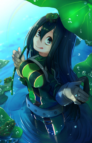 Tsuyu Asui iPhone Background Image 2419x3736px