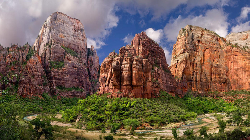 Zion National Park Full HD 1080p Wallpaper 1920x1080px