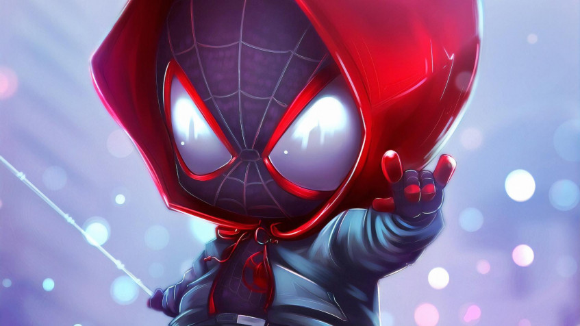 Chibi Spider Man Full HD 1080p Wallpaper 1920x1080px