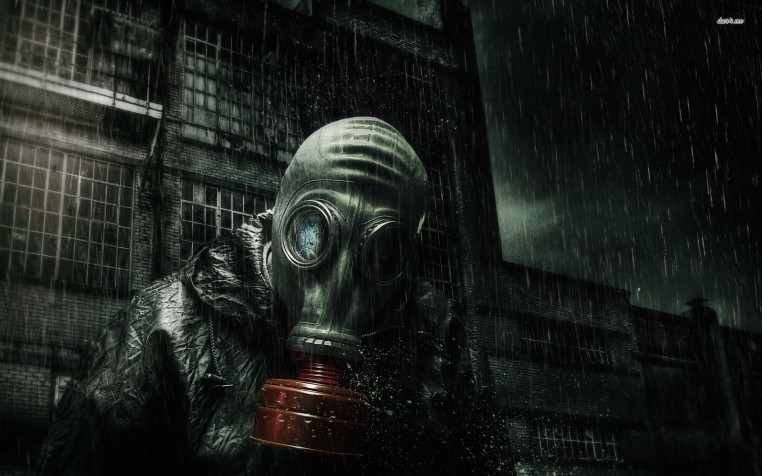 Gas Mask Widescreen HD Wallpaper 1920x1200px