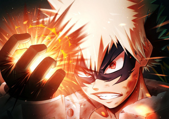 Katsuki Bakugo Laptop Background 1920x1358px