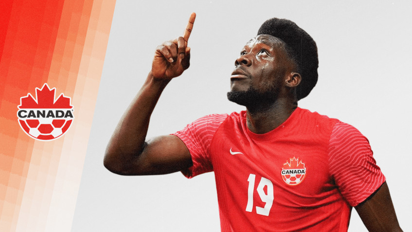 Alphonso Davies Full HD 1080p Wallpaper 1920x1080px