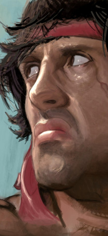 Sylvester Stallone Rambo iPhone 11 Pro Wallpaper 1125x2436px