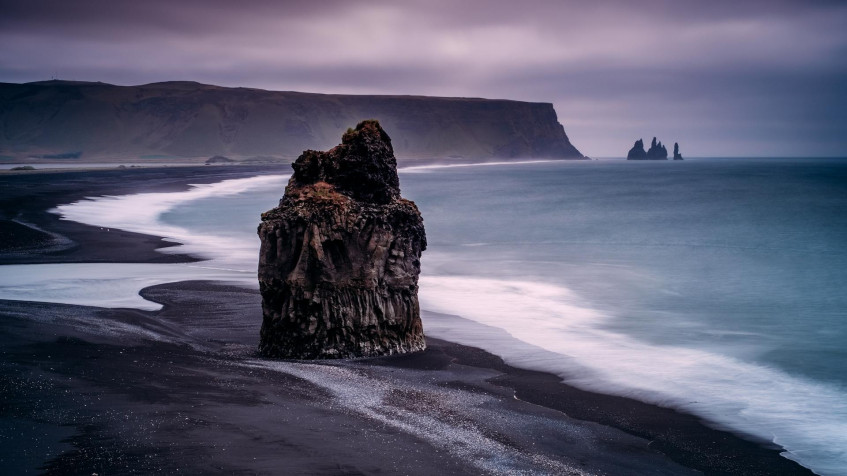 Reynisfjara Iceland Full HD 1080p Wallpaper 1920x1080px