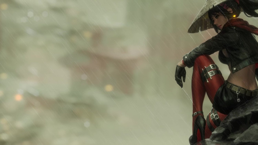 Samurai Girl Wallpaper 1500x844px