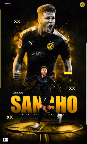 Jadon Sancho Mobile Wallpaper 1244x2048px