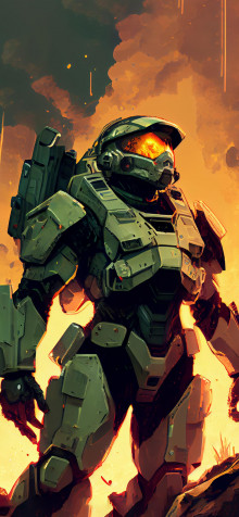 Master Chief Wallpaper for Mobile 1183x2560px