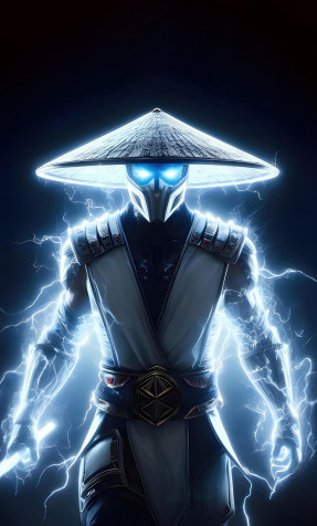 Raiden Mortal Combat Android Wallpaper 1280x2120px