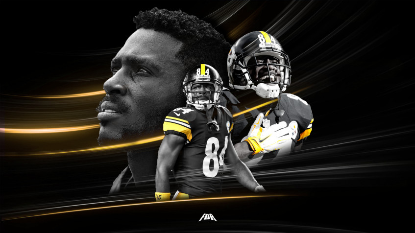 Antonio Brown Full HD 1080p Wallpaper 1920x1080px