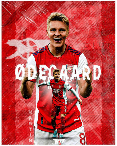 Martin Odegaard iPhone Background 1080x1350px