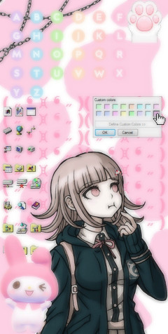 Chiaki Nanami iPhone Wallpaper 1080x2134px