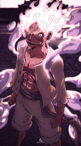 Gear 5 Luffy Wallpaper for iPhone 850x1511px