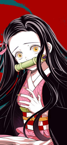 Nezuko iPhone 13 Pro Wallpaper 1170x2532px