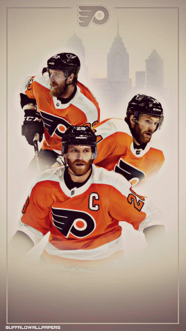 Philadelphia Flyers Mobile Background 1154x2048px