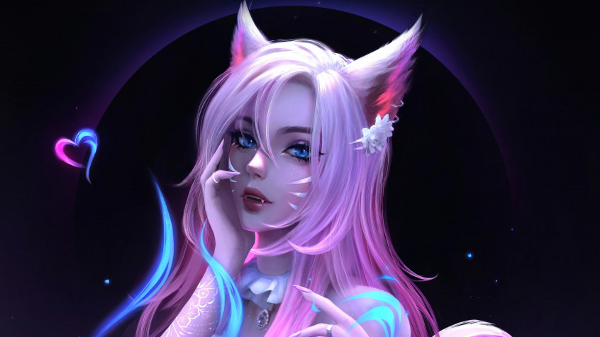 Ahri 4k UHD Wallpaper 3840x2160px