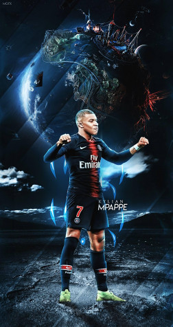 Kylian Mbappe iPhone Wallpaper Image 1088x2048px