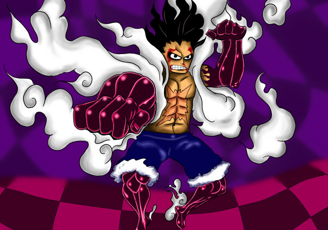 Luffy Gear 4 Snakeman Desktop HD Background 1280x902px