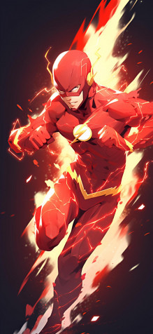 Cartoon Flash iPhone Background Image 1181x2560px