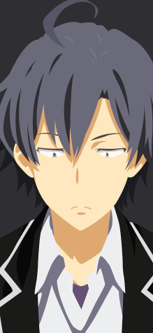 Hachiman Hikigaya Phone Background Image 800x1733px