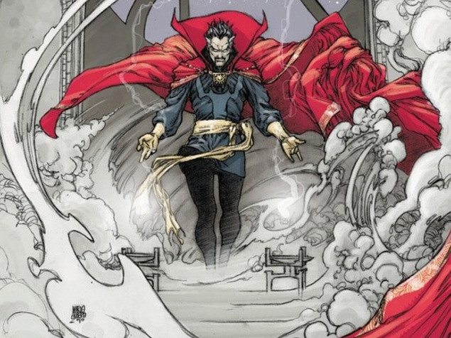 Cartoon Dr Strange Laptop Background 1280x959px