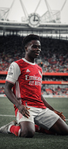 Bukayo Saka iPhone 11 Pro Wallpaper 1125x2436px