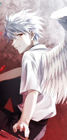 Kaworu Nagisa iPhone Wallpaper 1080x2246px