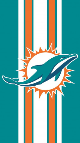 Miami Dolphins Logo Phone Background Image 902x1600px