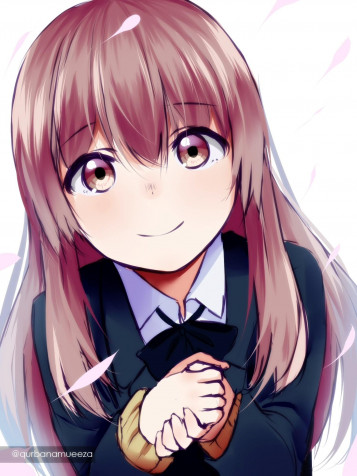 Shouko Nishimiya iPhone Background 1500x2000px