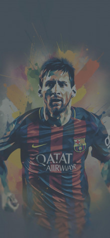 Aesthetic Lionel Messi iPhone Background 1183x2560px