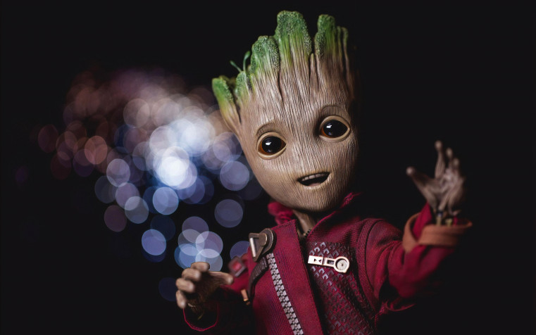 Baby Groot Laptop Background 3840x2400px