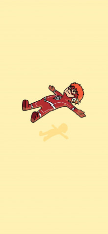 Cute The Flash iPhone 14 Plus Wallpaper 1284x2778px