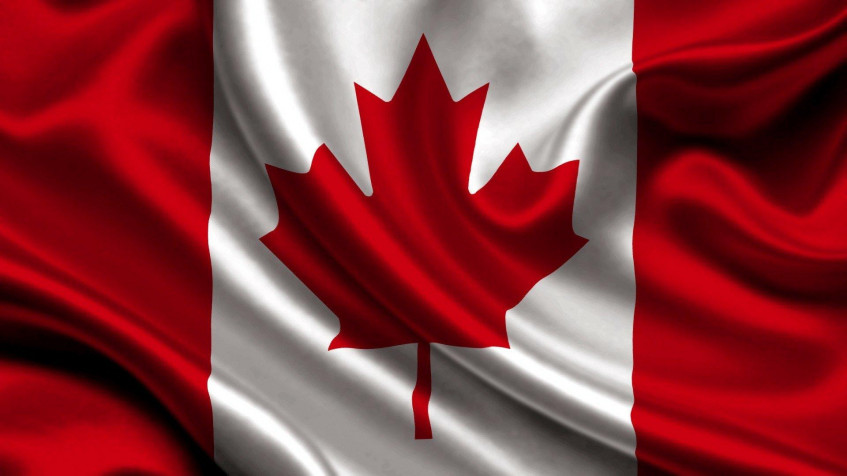 Canada Flag Full HD 1080p Wallpaper 1920x1080px