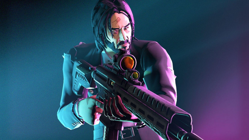 John Wick Fortnite Full HD 1080p Wallpaper 1920x1080px