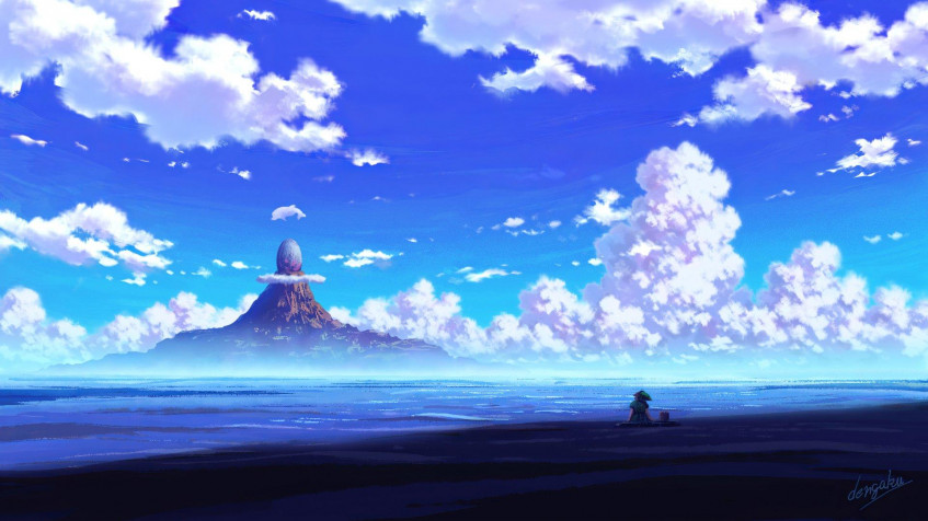 Anime Landscape Full HD 1080p Wallpaper 1920x1080px