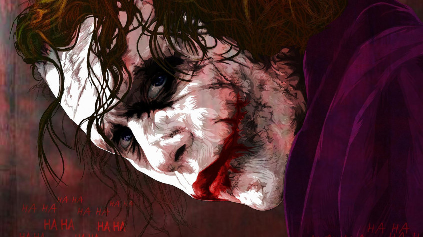 Joker Heath Ledger Full HD 1080p Wallpaper 1920x1080px