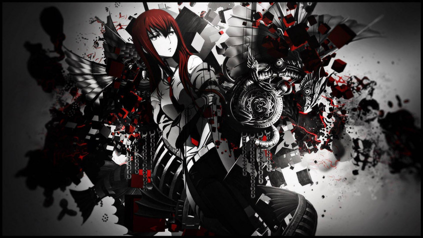 Kurisu Makise Full HD 1080p Wallpaper 1920x1080px