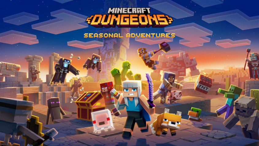 Minecraft Dungeons HD Wallpaper 2048x1155px