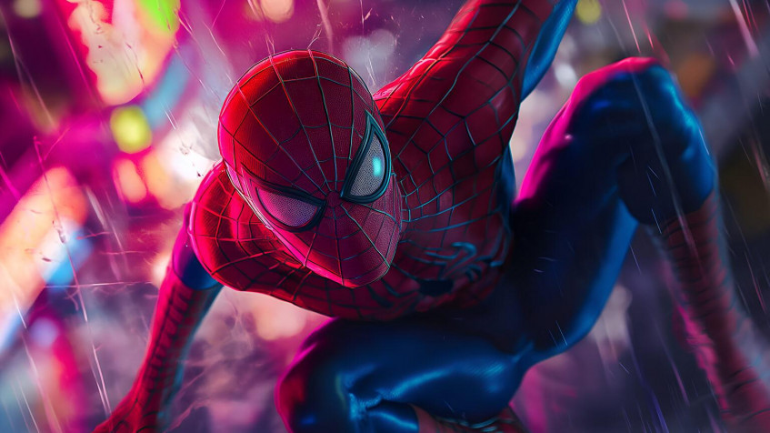 Aesthetic Spider Man HD Background 1536x864px