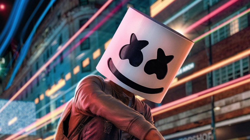 Cartoon Marshmello Full HD 1080p Wallpaper 1920x1080px