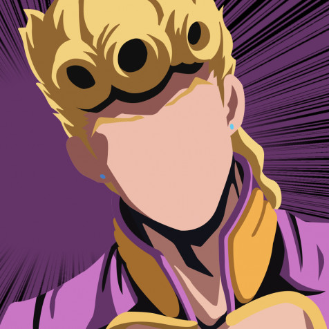 Giorno Giovanna Mobile Background 1080x1080px