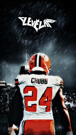 Nick Chubb Mobile Wallpaper 1080x1920px