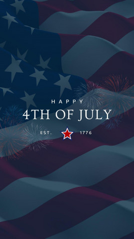 4th Of July 2024 Android Wallpaper Image 1080x1920px