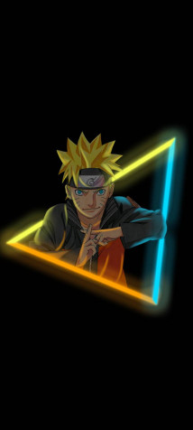 Naruto Neon Phone Wallpaper 864x1920px