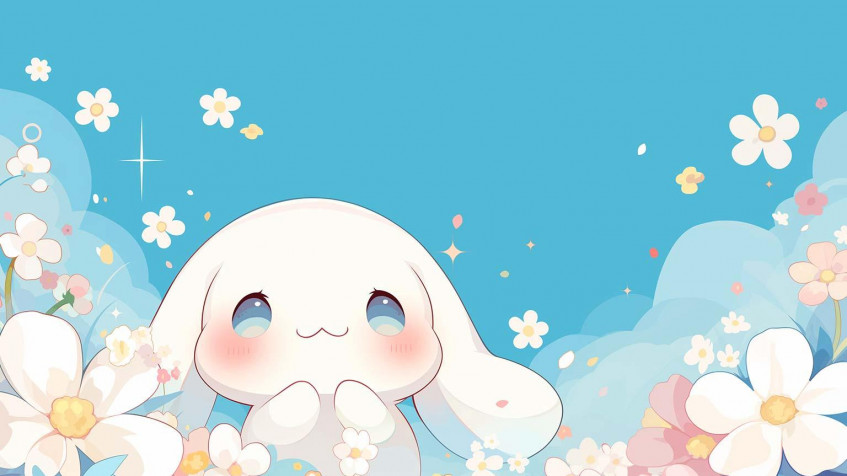 Cinnamoroll MacBook Wallpaper 1536x864px