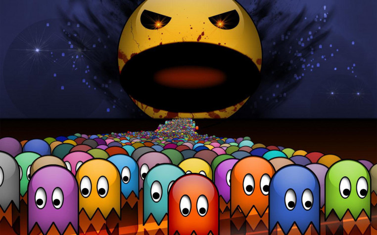 Pacman HD Background 2560x1600px