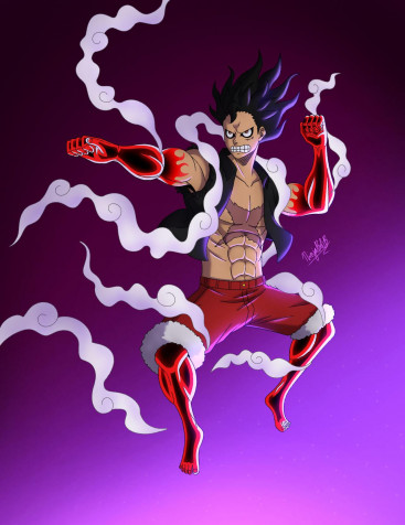 Luffy Gear 4 Snakeman iPhone Background 1280x1660px